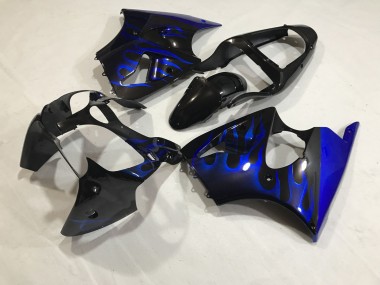 00-02 Kit Flamme Bleu ZX6R Carénage Moto