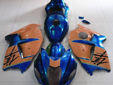 97-07 Bleu Brillant & Marron GSXR 1300 Carénage Moto