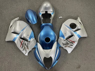 97-07 Bleu Clair Brillant & Argent GSXR 1300 Carénage Moto